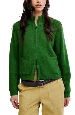 Free People We The Free On It Full Zip Sweatshirt in Forest Fairy at Nordstrom, Size X-Large