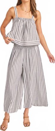 Sadie & Sage Nomad Tank Top In White Black