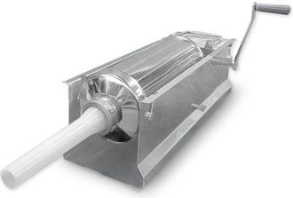 Esto Insaccatrice Manuale 8kg per salsiccia, salumi insaccati 8KG Macchina per la Produzione di Salsicce Acciaio Inox con 4 Tubi di Riempimento 8KG
