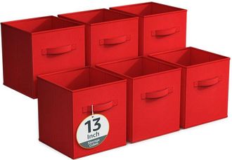 Sorbus 13In 6 Pack Fabric Storage Cubes
