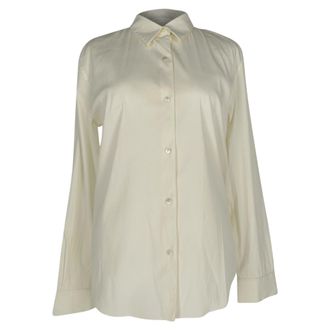 Theory Button-Down Shirt in White Cotton