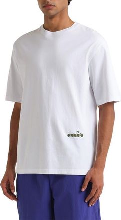 Diadora Legacy II Embroidered Cotton Graphic T-Shirt in Optical White at Nordstrom, Size Xx-Large
