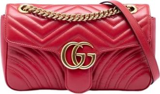 Gucci Pre-owned Shoulder Bags, female, Red, Size: ONE SIZE Pre-owned Vintage Shoulder Bag