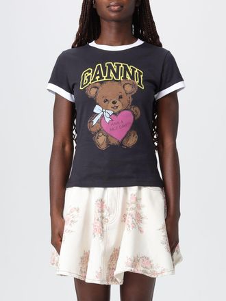 Ganni T-Shirt GANNI Woman color Grey