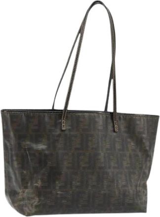 Fendi Pre-owned Vintage Zucca Canvas Tote Bag - Dames - Vintage Shopper - Bruin - ONE Size - Vintage