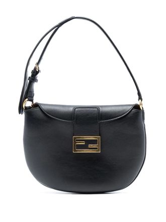 Fendi 2010-2025 Small Leather Croissant hobo bag - Black