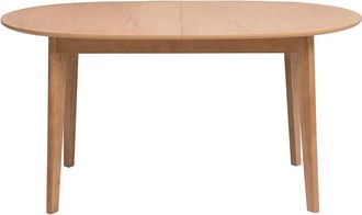 Miliboo Mesa De Comedor Ovalada Extensible De Madera Clara Roble L150-200 Cm Ansel
