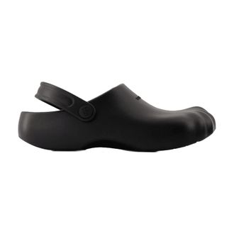 Balenciaga Zwarte gegoten sandalen - Synthetisch rubber - Dames - Klompen - Zwart - 36 EU - Schoenen