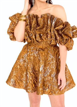 BuddyLove Caroline Mini Dress In Bronze