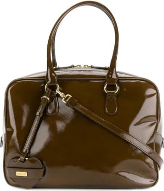 Moschino Pre-owned Canvas shoulder-bags - Dames - Vintage Handtas - Bruin - ONE Size - Vintage