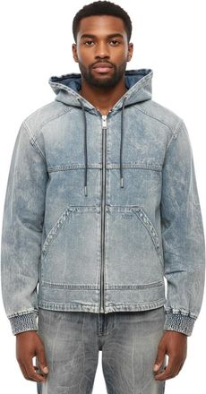 1989 STUDIO Light Blue Zip Up Hood Jacket