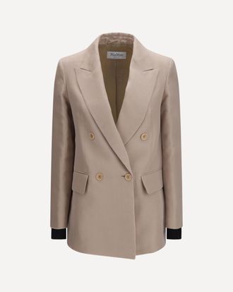 Max Mara Feltro silk Blazer Female 44
