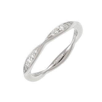 Chanel Platinum 950 Band Ring (Pre-Owned)