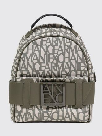 A|X Armani Exchange Zaino Armani Exchange in cotone cerato con logo all over
