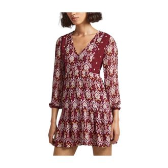 Pepe Jeans London Short Kleedjes - Dames - Korte kleedjes - Rood - XS - Kleedjes