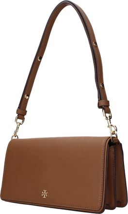 Tory Burch Womens Brown Leather Shoulder Bag