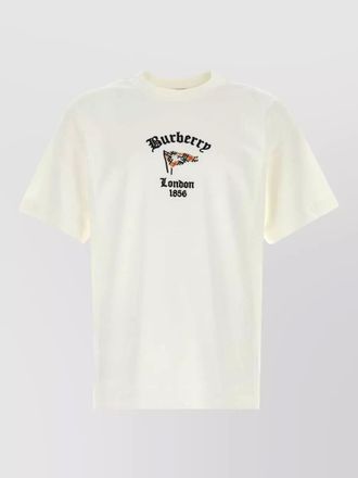 Burberry cotton crew neck graphic print t shirt
