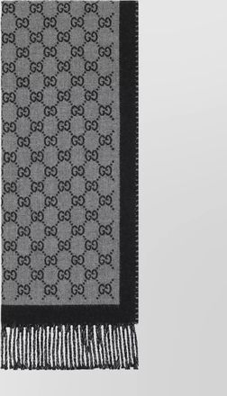 Gucci wool gg jacquard scarf