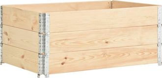 vidaXL Vidaxl - Collari Per Pallet 3 Pz 100x150 Cm In Legno Massello Di Pino