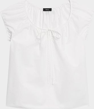Theory Easy Tie Blouse