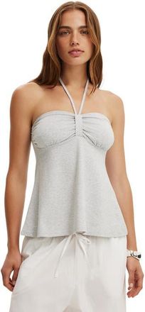 Cotton On Womens Lucy Babydoll Halter in Grey Marle at Nordstrom, Size X-Small