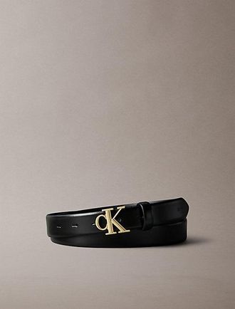 Calvin Klein Cintur&oacute;n De Piel Granulada Con Logo