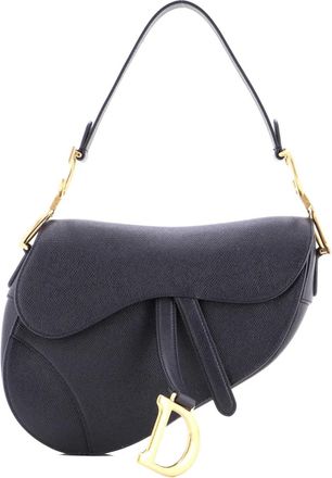 Dior Saddle Handbag Leather Medium shoulder bag - Zwart