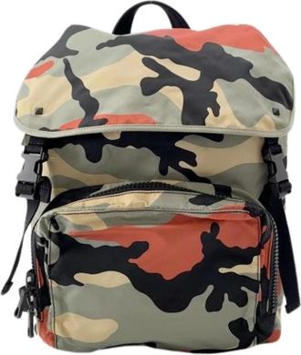 Valentino Vintage, unisex, Veelkleurig, ONE Size, Nylon, Pre-owned Nylon Rugzak