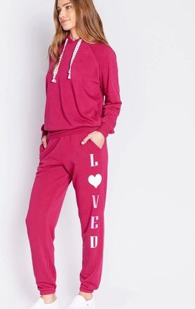PJ Salvage Womens Salvage Loved Pants - Pink - Size: 12