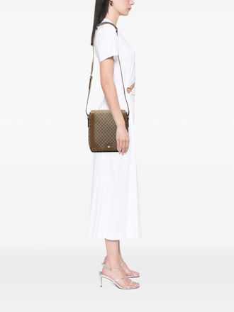 Gucci 2000-2015 Diamante Coated Canvas crossbody bag - Bruin