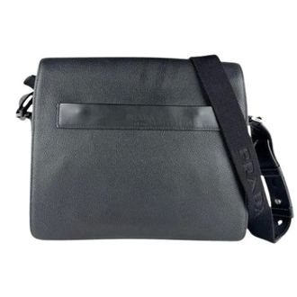 Prada Pre-owned Cross Body Bags, male, Black, Size: ONE SIZE Pre-owned Vintage Shoulder Bag