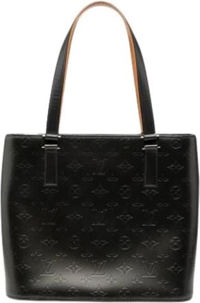 Louis Vuitton Pre-owned Tote Bags, female, Gray, Size: ONE SIZE Pre-owned Monogram Mat Stockton