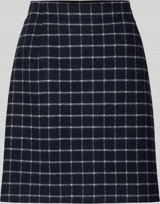 Windsor Knielanger Rock mit Nahtreißverschluss in Marine, Größe 34