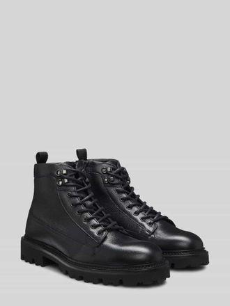 HUGO BOSS Boots aus echtem Rindsleder Modell JULYO in Black, Gr&ouml;&szlig;e 46