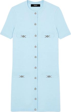 Versace Wollen mini-jurk - Blauw