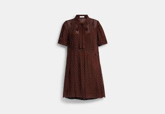 Coach Printed Shirt Dress