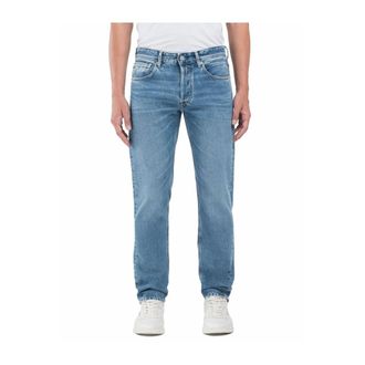 Replay Straight Fit Jeans, male, Blue, W30, Grover Straight Jeans
