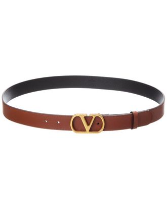Valentino Vlogo Signature Leather Belt