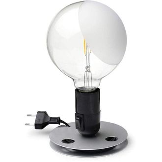 FLOS lampadina led eu nro, alluminio, nero, 12,5 x 24 cm