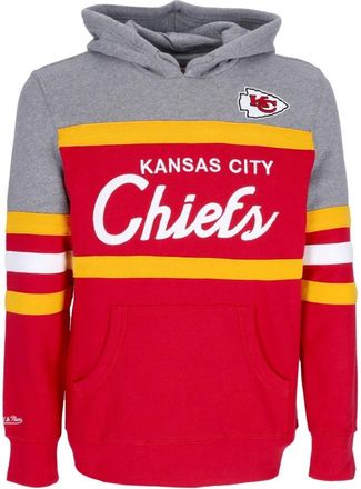 Mitchell & Ness Kansas City Chiefs Hoodie - Heren - Hoodies - Rood - S - Katoen - Hoodies & sweatvesten