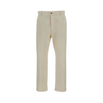 Original Vintage Straight Trousers, male, Beige, Size: XL Harry Chino