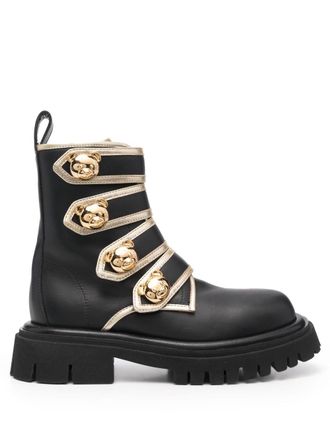 Moschino Stivaletti con fibbia - Nero