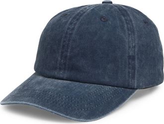 Nordstrom Rack Stonewash Cotton Dad Cap in Dark Navy at Nordstrom Rack