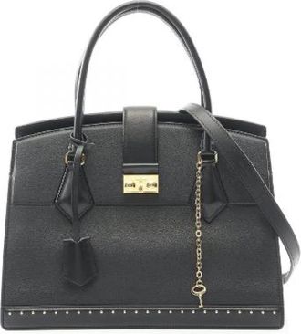 Louis Vuitton Pre-owned Cour Marly MM Leren Handtas - Dames - Vintage Handtas - Zwart - ONE Size - Leer - Vintage