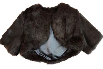Bespoke Cropped Rabbit Fur Jacket Size XS