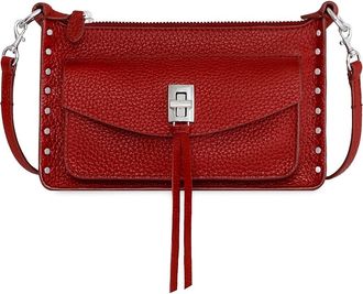 Rebecca Minkoff Mini Darren Leather Crosssbody Bag in Siren at Nordstrom