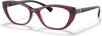 Vogue Eyewear 52mm Oval optical glasses in Red at Nordstrom