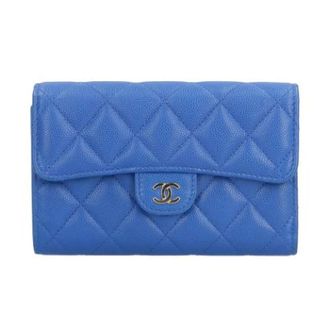 Chanel Portafoglio in pelle Pre-owned - - Pre-owned - Donna - Blu - ONE SIZE