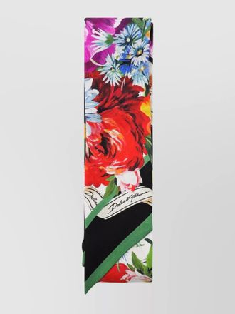 Dolce & Gabbana flower print rectangular scarf
