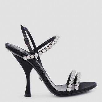 Dolce & Gabbana Sandals Nero/Crystal-Donna